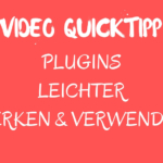 Plugins leichter merken und verwenden