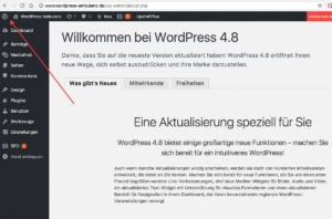 WordPress Dashboard